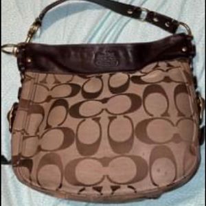 Coach signature shoulder bag